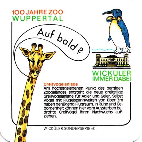 wuppertal w-nw wick 100 jahre zoo 6b (quad180-6 greifvogelanlage) 